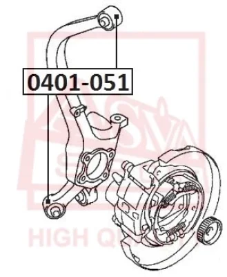 0401-051 ASVA Подвеска, рычаг независимой подвески колеса
