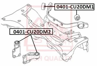 0401-CU20DM1 ASVA Подвеска, рычаг независимой подвески колеса