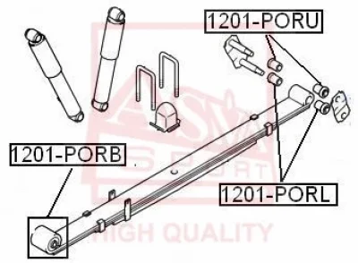 1201-PORB ASVA Подвеска, рычаг независимой подвески колеса