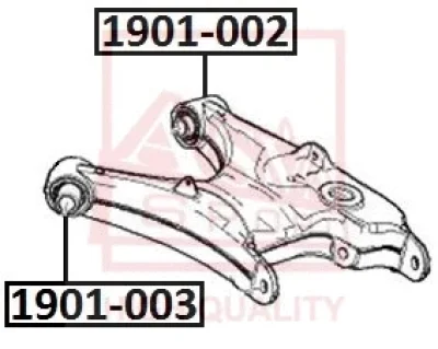 1901-002 ASVA Подвеска, рычаг независимой подвески колеса