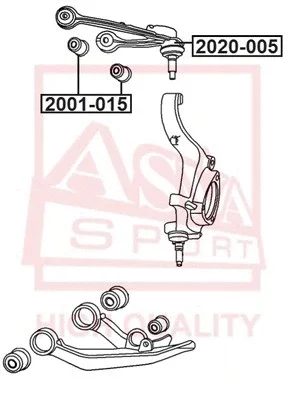 2001-015 ASVA Подвеска, рычаг независимой подвески колеса