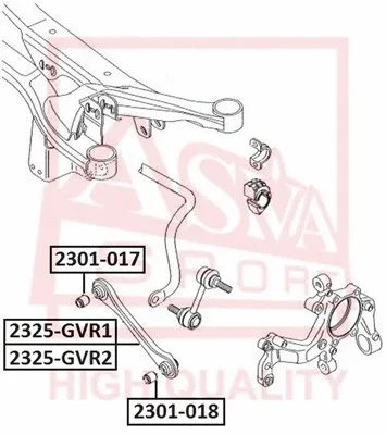 2301-017 ASVA Подвеска, рычаг независимой подвески колеса