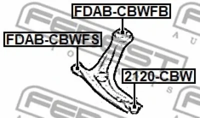 FDAB-CBWFS FEBEST Подвеска, рычаг независимой подвески колеса