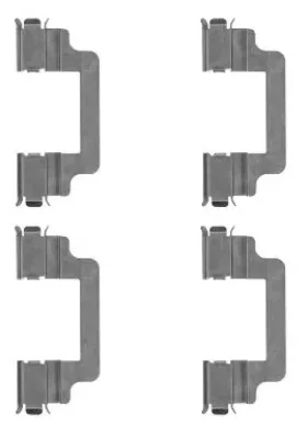 8DZ 355 204-731 BEHR/HELLA/PAGID Комплектующие (ремкомплект), колодки тормозные