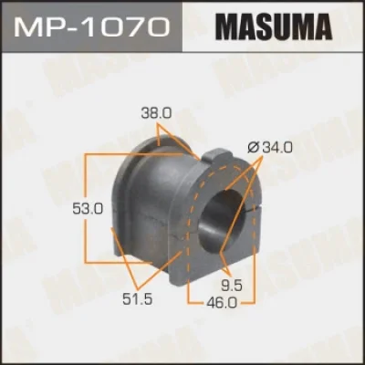 Втулка, стабилизатор MASUMA MP-1070