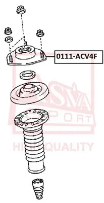 Подвеска, амортизатор ASVA 0111-ACV4F