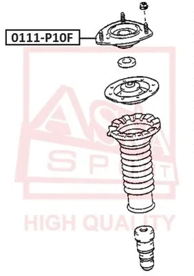 Подвеска, амортизатор ASVA 0111-P10F