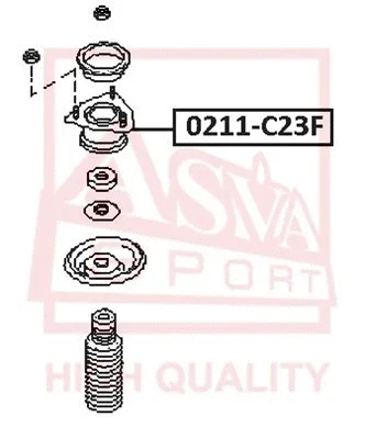 0211-C23F ASVA Подвеска, амортизатор