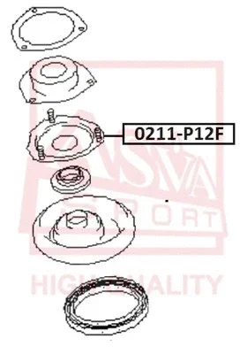 0211-P12F ASVA Подвеска, амортизатор