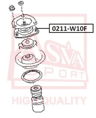 0211-W10F ASVA Подвеска, амортизатор