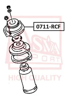 0711-RCF ASVA Подвеска, амортизатор