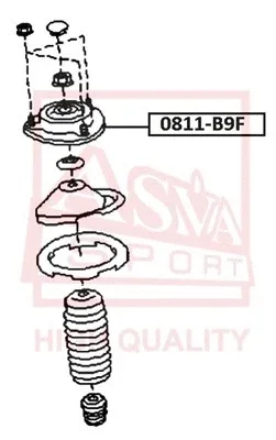 0811-B9F ASVA Подвеска, амортизатор
