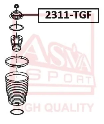 Подвеска, амортизатор ASVA 2311-TGF