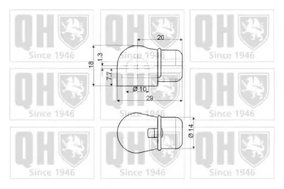 128594 QUINTON HAZELL Газовый амортизатор крышки багажника, заднего стекла, капота