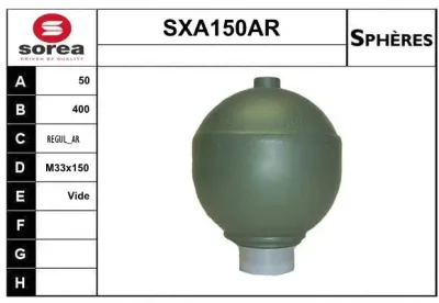 SXA150AR SERA Гидроаккумулятор, подвеска / амортизация