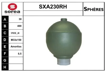 SXA230RH SERA Гидроаккумулятор, подвеска / амортизация