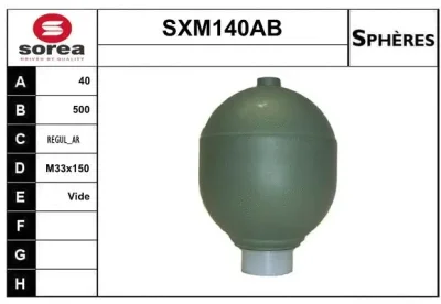 SXM140AB SERA Гидроаккумулятор, подвеска / амортизация