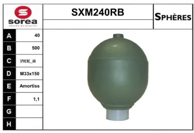 SXM240RB SERA Гидроаккумулятор, подвеска / амортизация