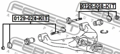 0129-024-KIT FEBEST Болт регулировки развала колёс