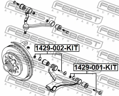 1429-001-KIT FEBEST Болт регулировки развала колёс