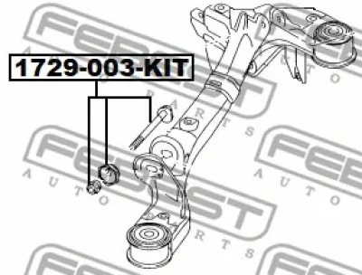 1729-003-KIT FEBEST Болт регулировки развала колёс