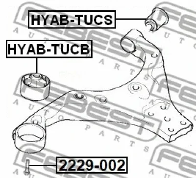 Болт крепления, рычаг FEBEST 2229-002