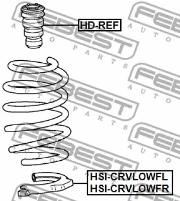 Тарелка пружины FEBEST HSI-CRVLOWFL