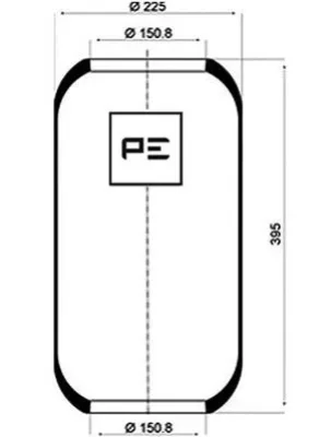 084.135-70A PE AUTOMOTIVE Кожух пневматической рессоры