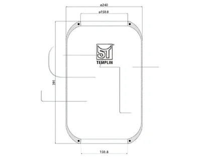 04.060.6006.120 ST-TEMPLIN Кожух пневматической рессоры