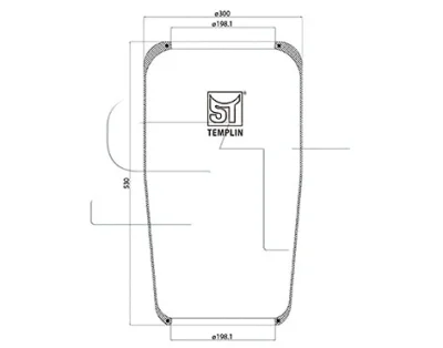 04.060.6006.200 ST-TEMPLIN Кожух пневматической рессоры