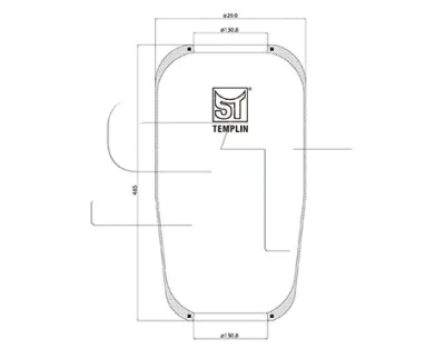 04.060.6006.230 ST-TEMPLIN Кожух пневматической рессоры