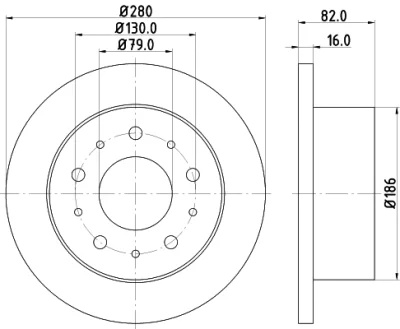 8DD 355 108-981 BEHR/HELLA/PAGID Тормозной диск