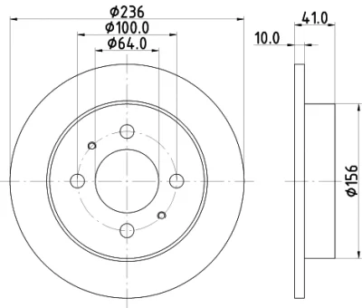 8DD 355 110-651 BEHR/HELLA/PAGID Тормозной диск