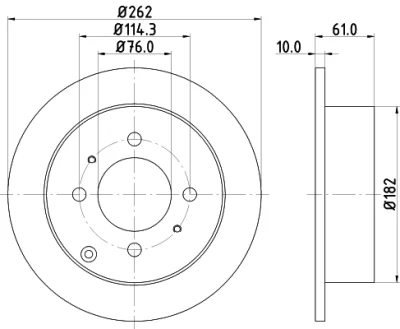 8DD 355 110-941 BEHR/HELLA/PAGID Тормозной диск