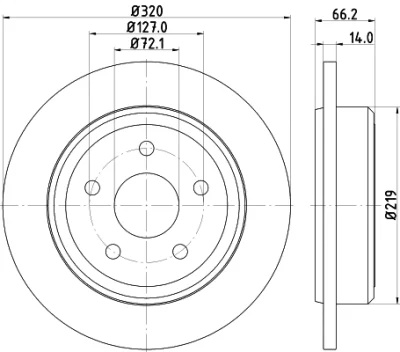 8DD 355 115-501 BEHR/HELLA/PAGID Тормозной диск