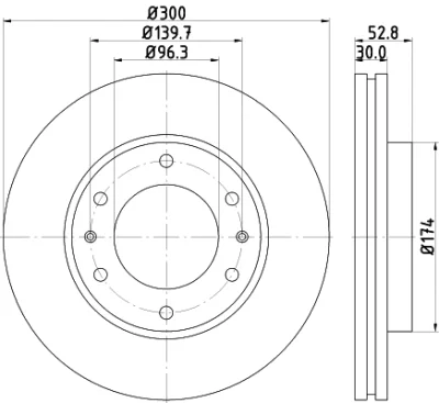 8DD 355 116-481 BEHR/HELLA/PAGID Тормозной диск