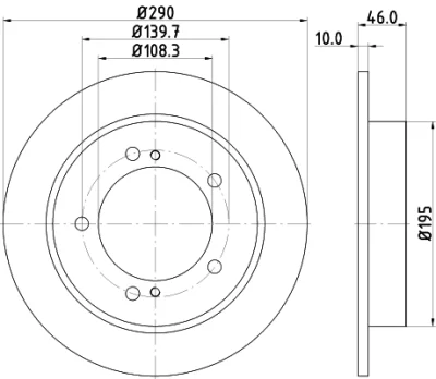 8DD 355 117-941 BEHR/HELLA/PAGID Тормозной диск