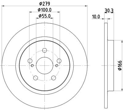 8DD 355 120-191 BEHR/HELLA/PAGID Тормозной диск