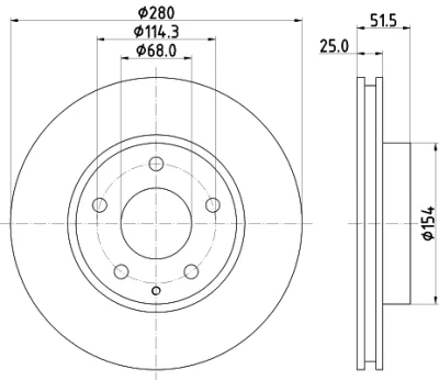 8DD 355 120-441 BEHR/HELLA/PAGID Тормозной диск