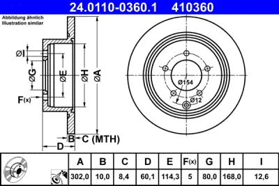 24.0110-0360.1 ATE Тормозной диск