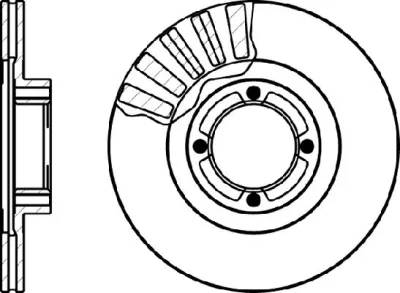 53628 BEHR/HELLA/PAGID Тормозной диск