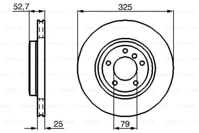 0 986 478 012 BOSCH Тормозной диск