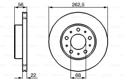 0 986 478 283 BOSCH Тормозной диск