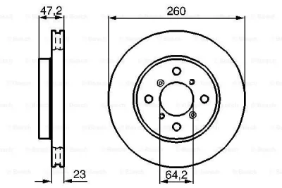 0 986 478 415 BOSCH Тормозной диск