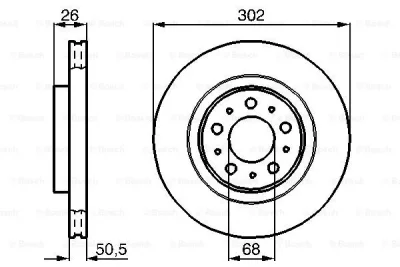 0 986 478 454 BOSCH Тормозной диск