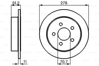 0 986 478 487 BOSCH Тормозной диск