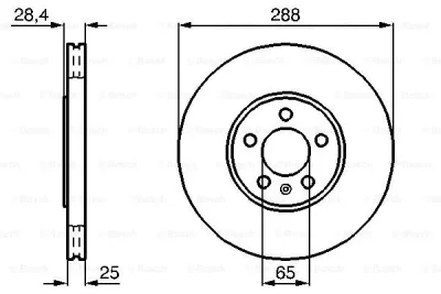 0 986 478 619 BOSCH Тормозной диск