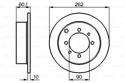 0 986 478 655 BOSCH Тормозной диск