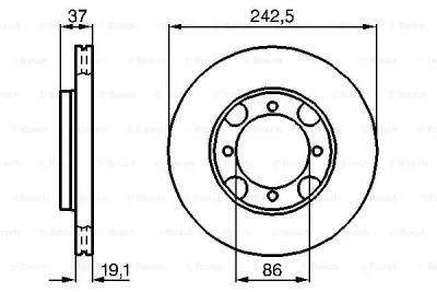 0 986 478 665 BOSCH Тормозной диск