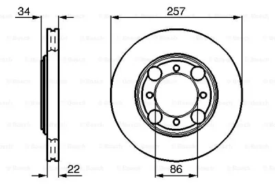 0 986 478 675 BOSCH Тормозной диск